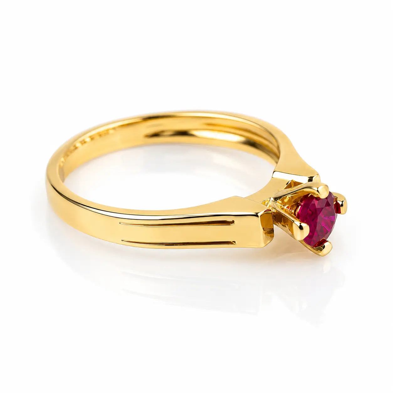 Anillo Rubi 0.40ct/ Talla 5 3/4