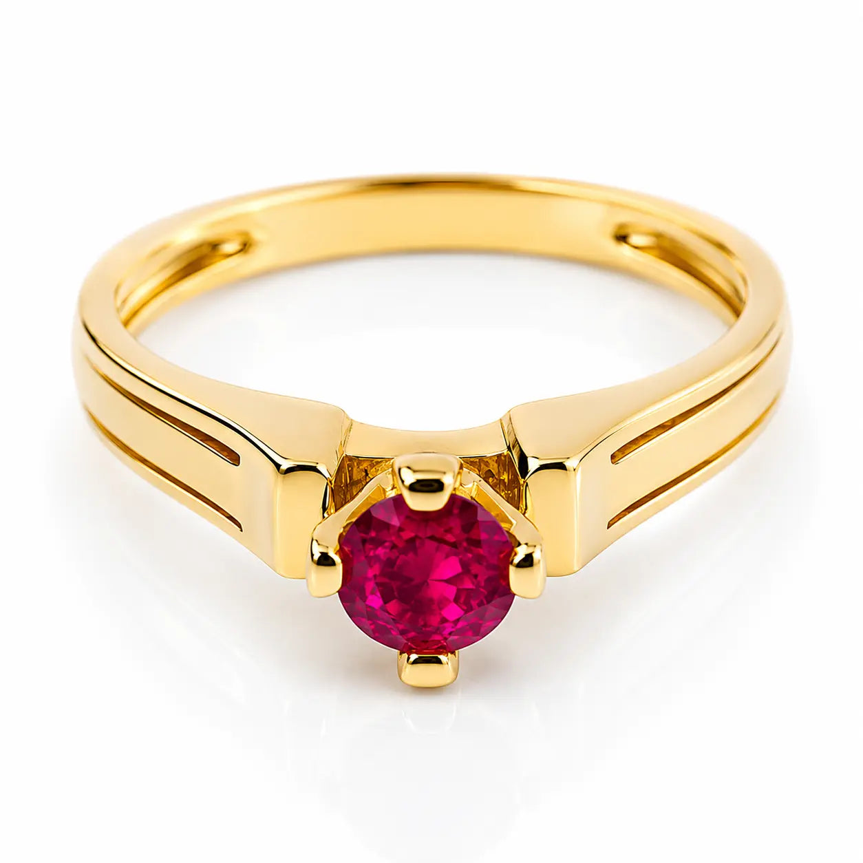 Anillo Rubi 0.40ct/ Talla 5 3/4
