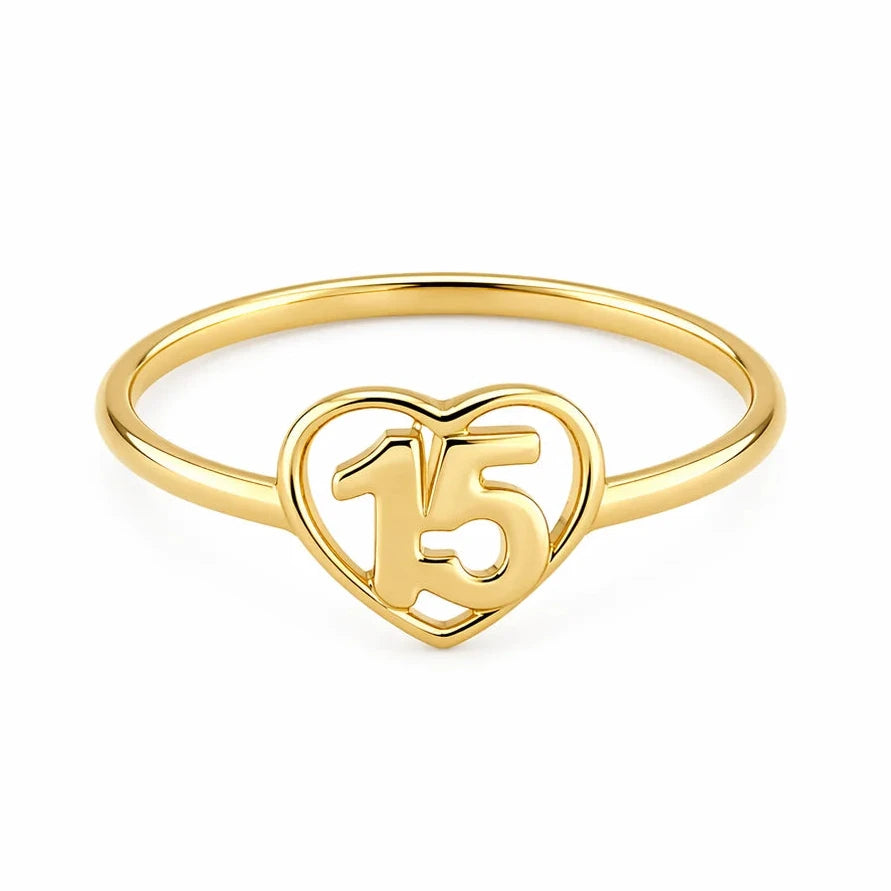 Anillo 15 Años Corazon