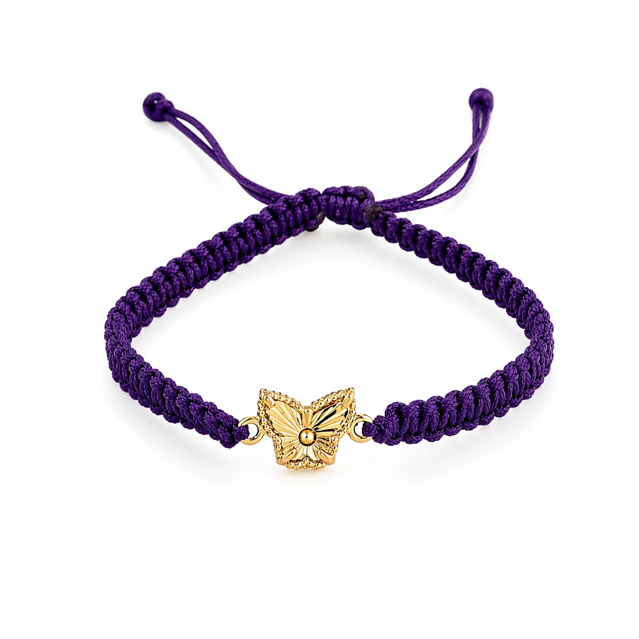 Pulsera Tejida Mariposa Diamantado