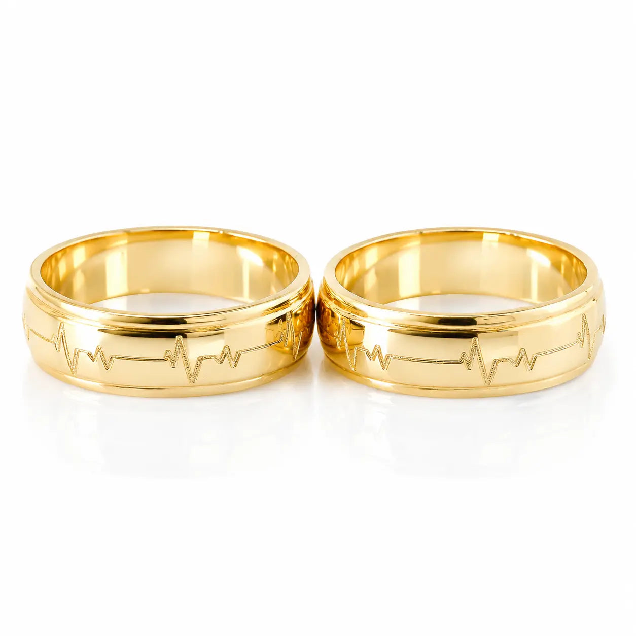 Anillos de Boda Ritmo Cardiaco