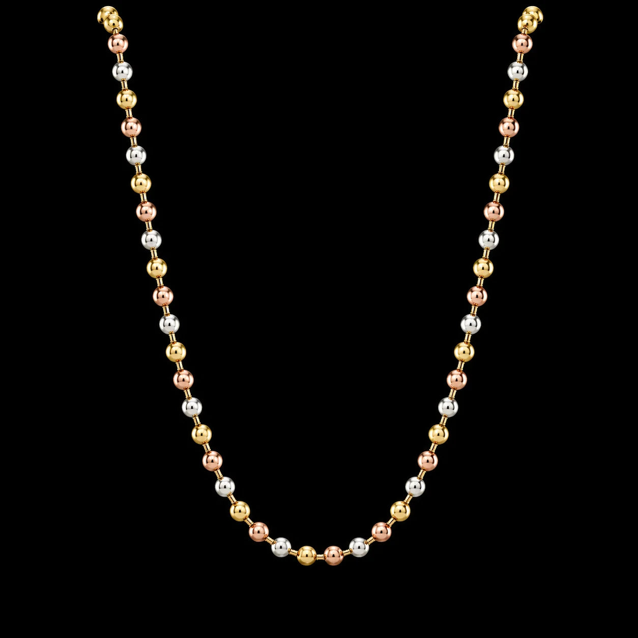 Cadena Tejido Militar Tres Oros 60cm