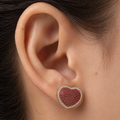 Topos Clip Corazon Casting Fucsia 1.7cm