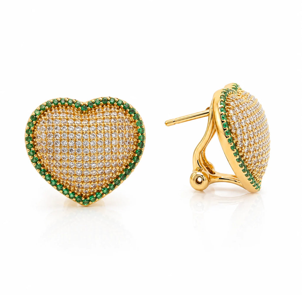 Topos Clip Corazon Casting Verde 1.7cm