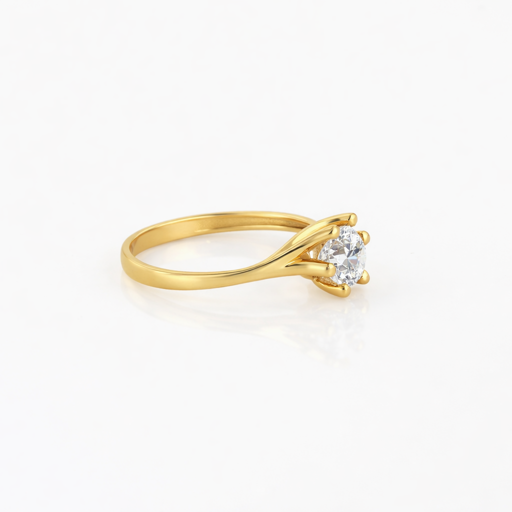 Anillo Solitario Twist 0.66ct