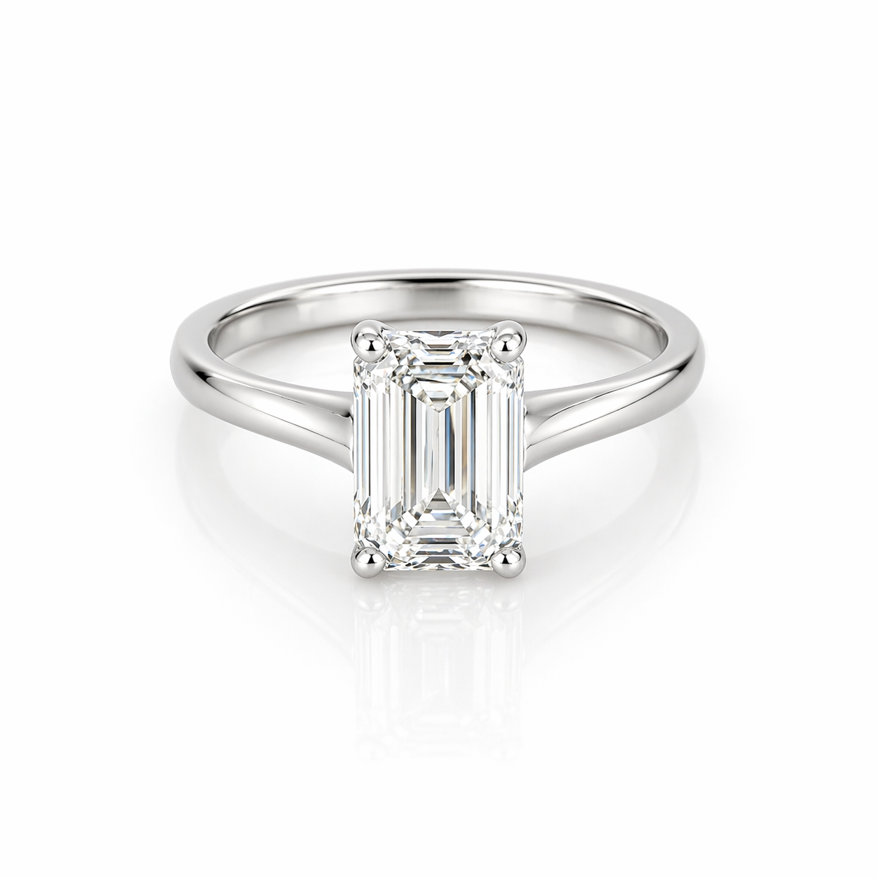 Anillo Diamante corte Esmerald 3.0ct