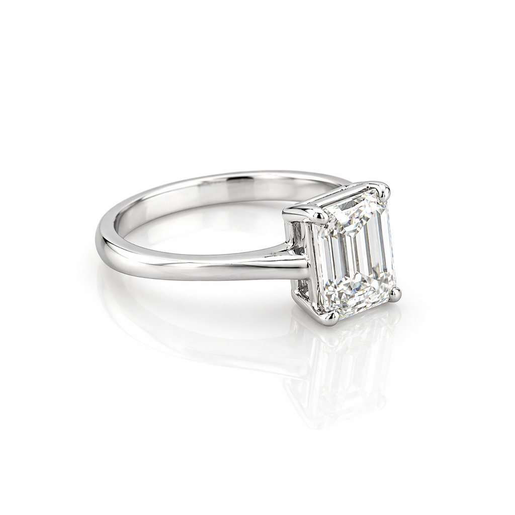 Anillo Diamante corte Esmerald 3.0ct
