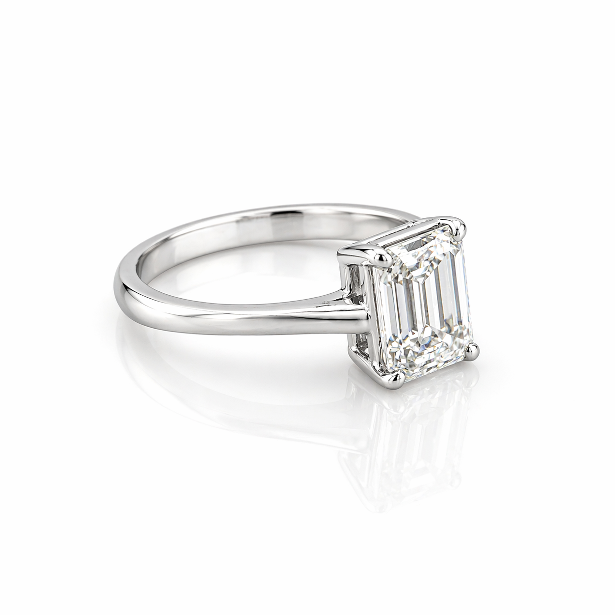 Anillo Diamante corte Esmerald 3.0ct