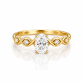 Anillo Ondas Solitario 0.50ct