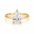 Anillo Pera Real 3.0ct