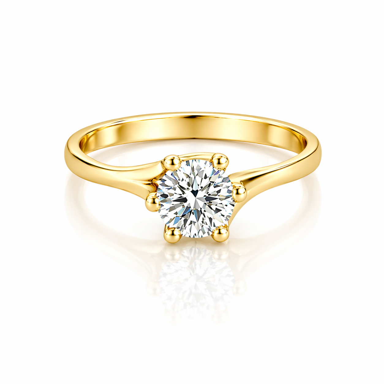 Anillo Solitario Twist 0.66ct