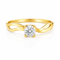 Anillo Solitario Entrelazado 0.50ct