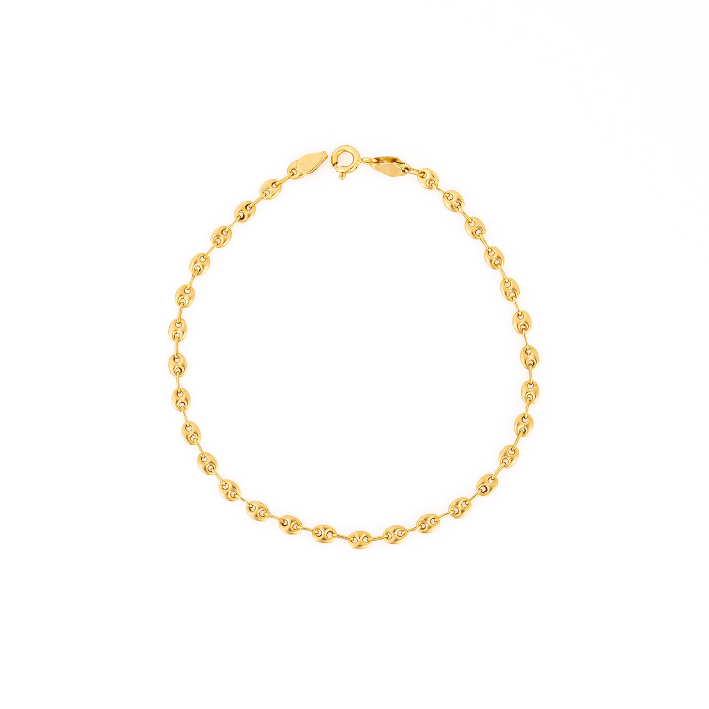 Pulsera Tejido Eslabon 19cm