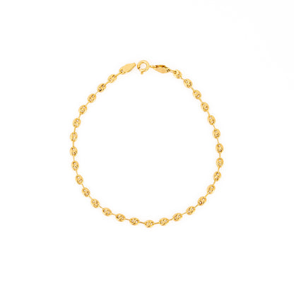 Pulsera Tejido Eslabon 19cm