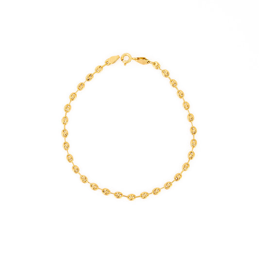 Pulsera Tejido Eslabon 19cm