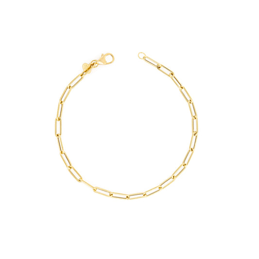 Pulsera Tejido Paper Clip 18cm