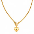 Cadena Tejido Lazo Con Corazon