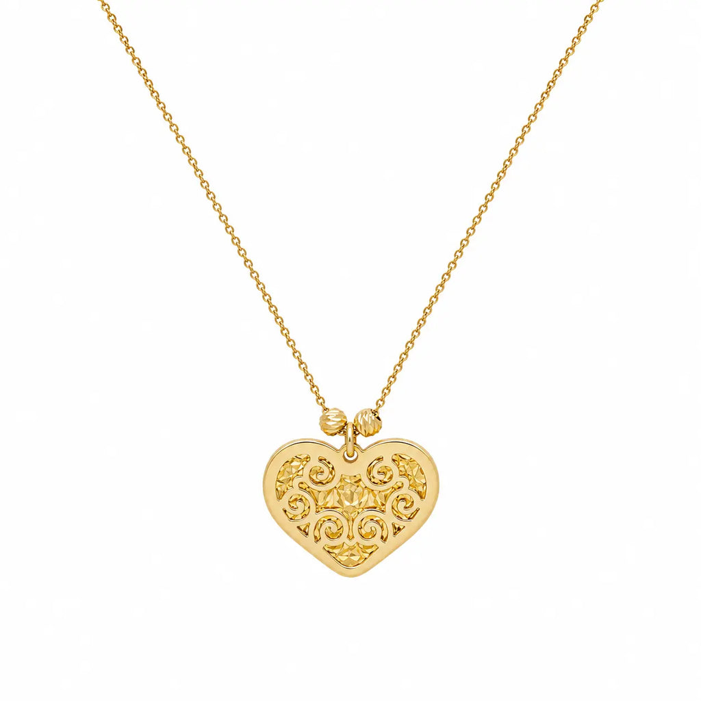 Cadena Corazon Filigrana 42cm