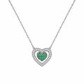 Cadena Corazon Verde 45cm