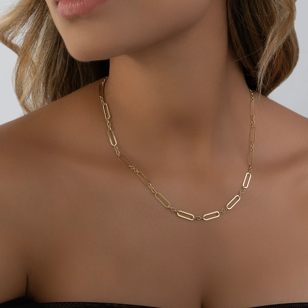 Cadena Paper Clip 45cm