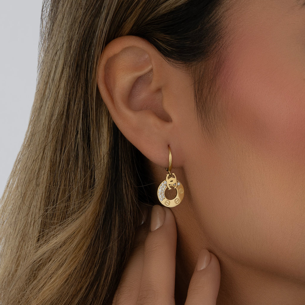 Candongas Colgantes Clavo 2.7cm