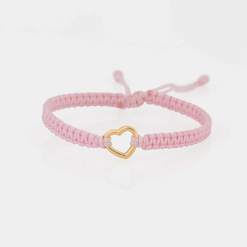 Pulsera Tejida Corazon