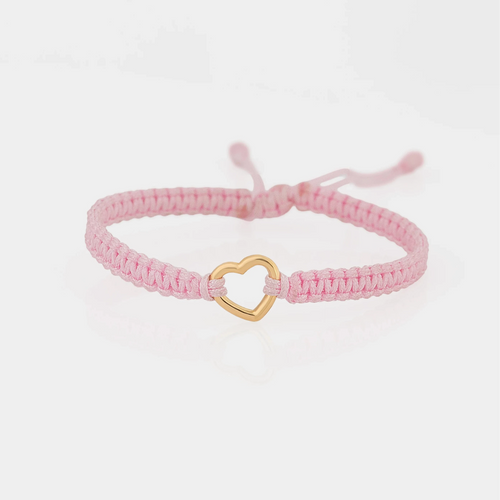 Pulsera Tejida Corazon