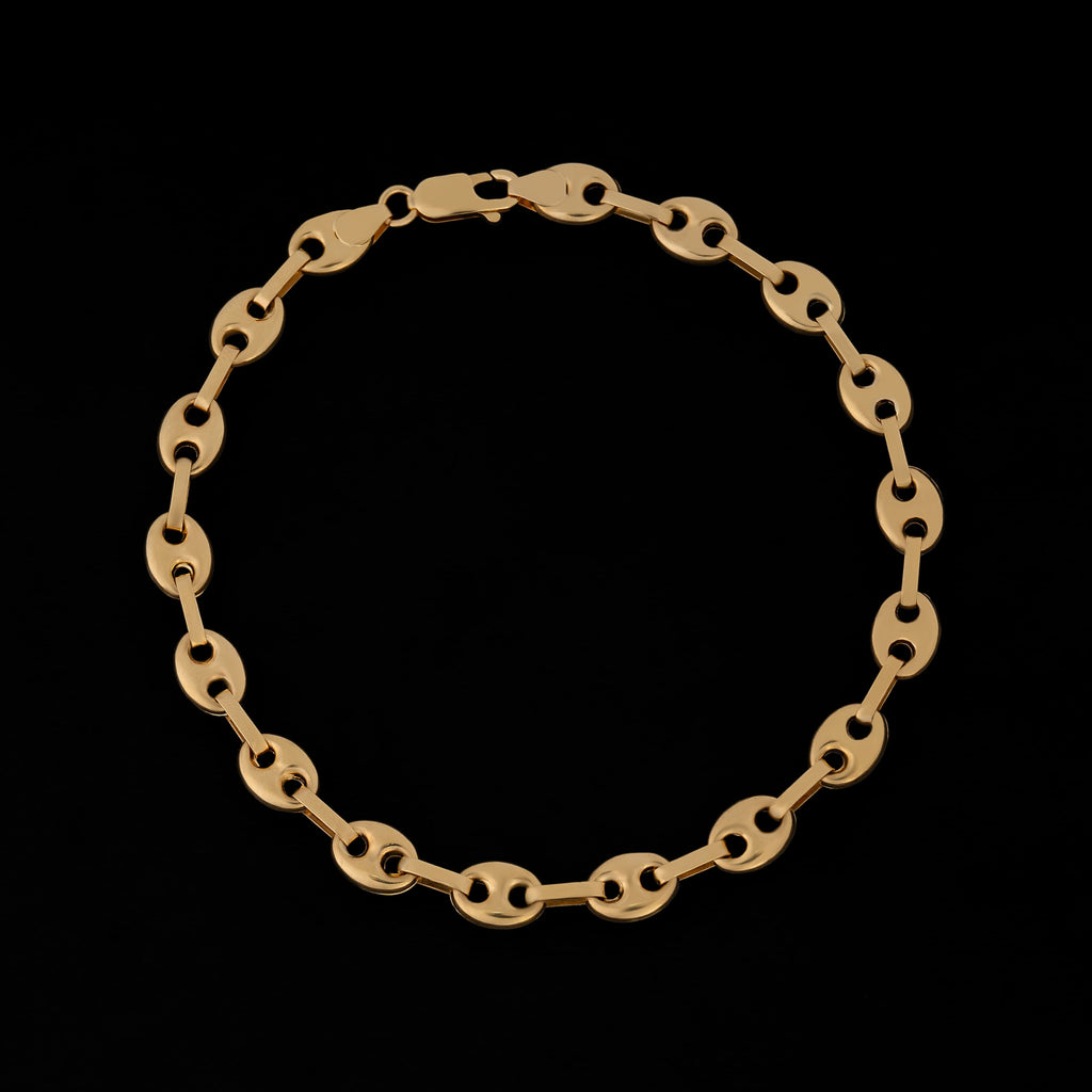 Pulsera Tejido Eslabon 22cm