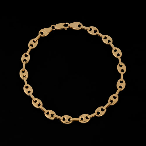 Pulsera Tejido Eslabon 22cm