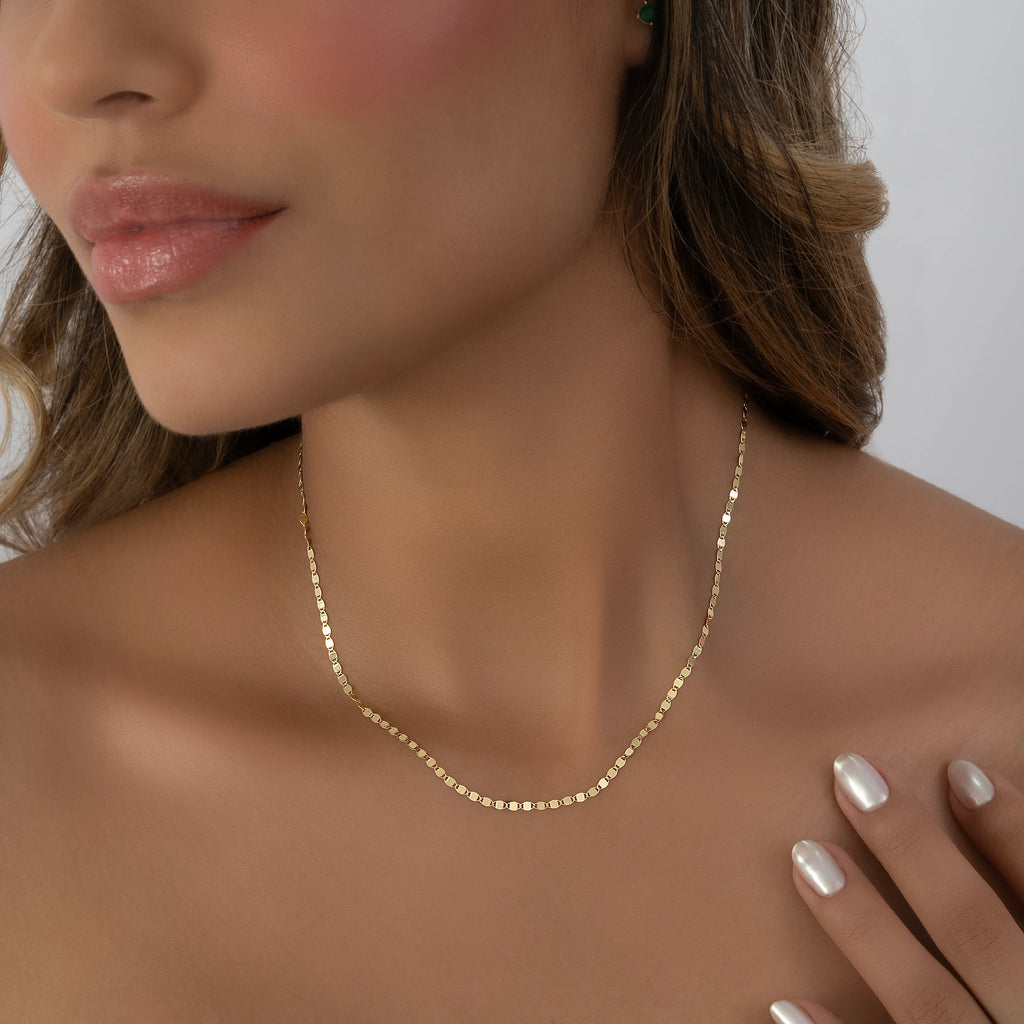 Cadena Tejido Lentejuela 40cm