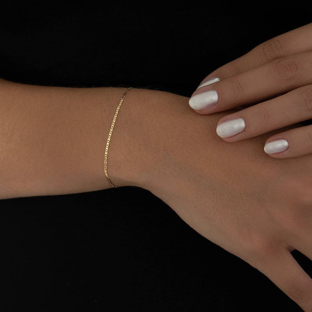 Pulsera Tejido Plano 17cm