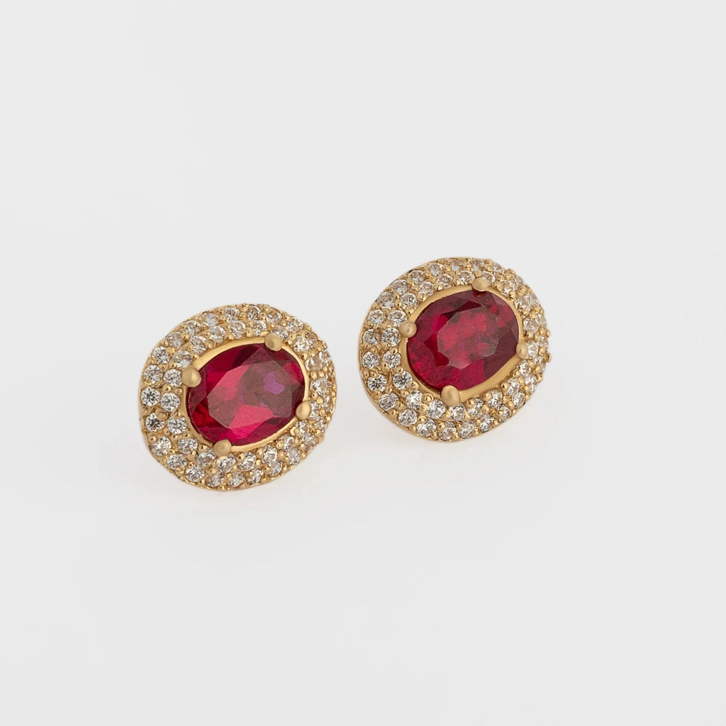 Topos Oval Fucsia 1.3cm