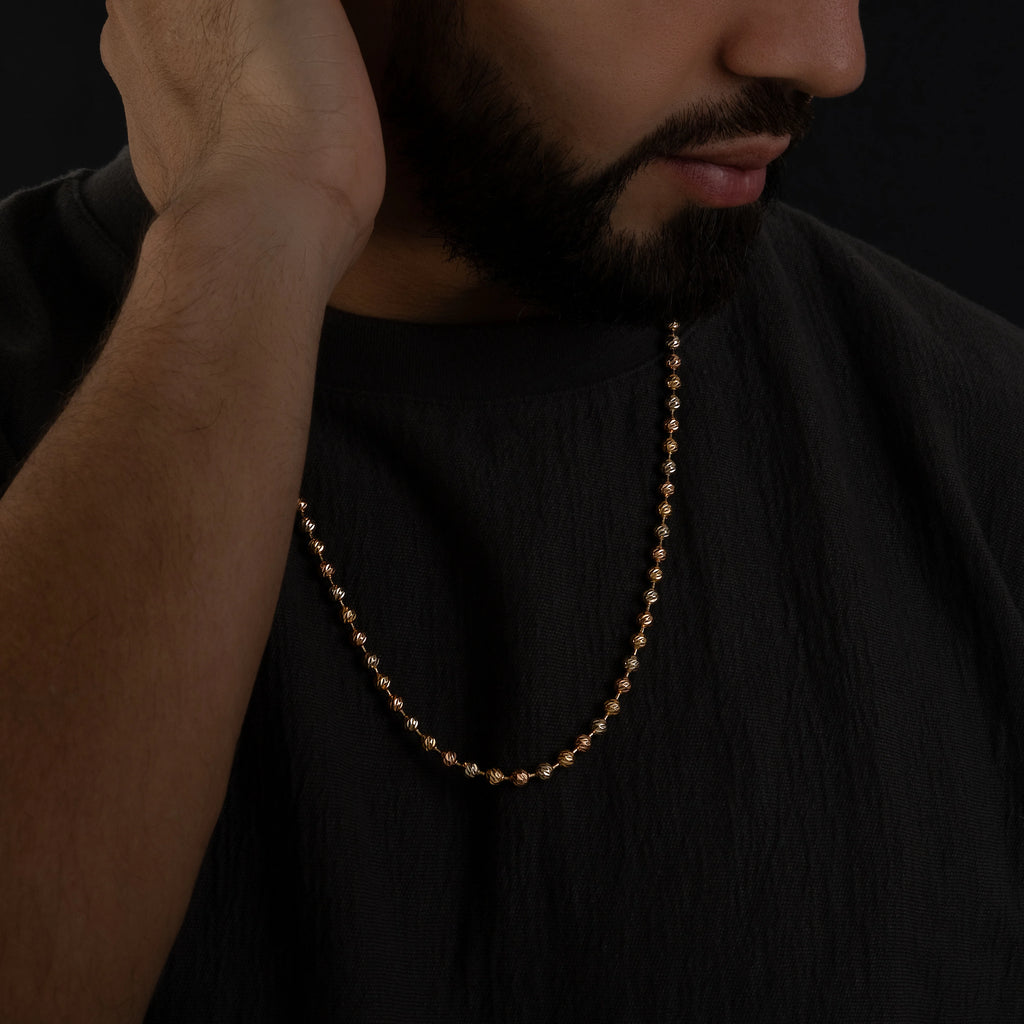 Cadena T.Militar Tres Oros Diamantado