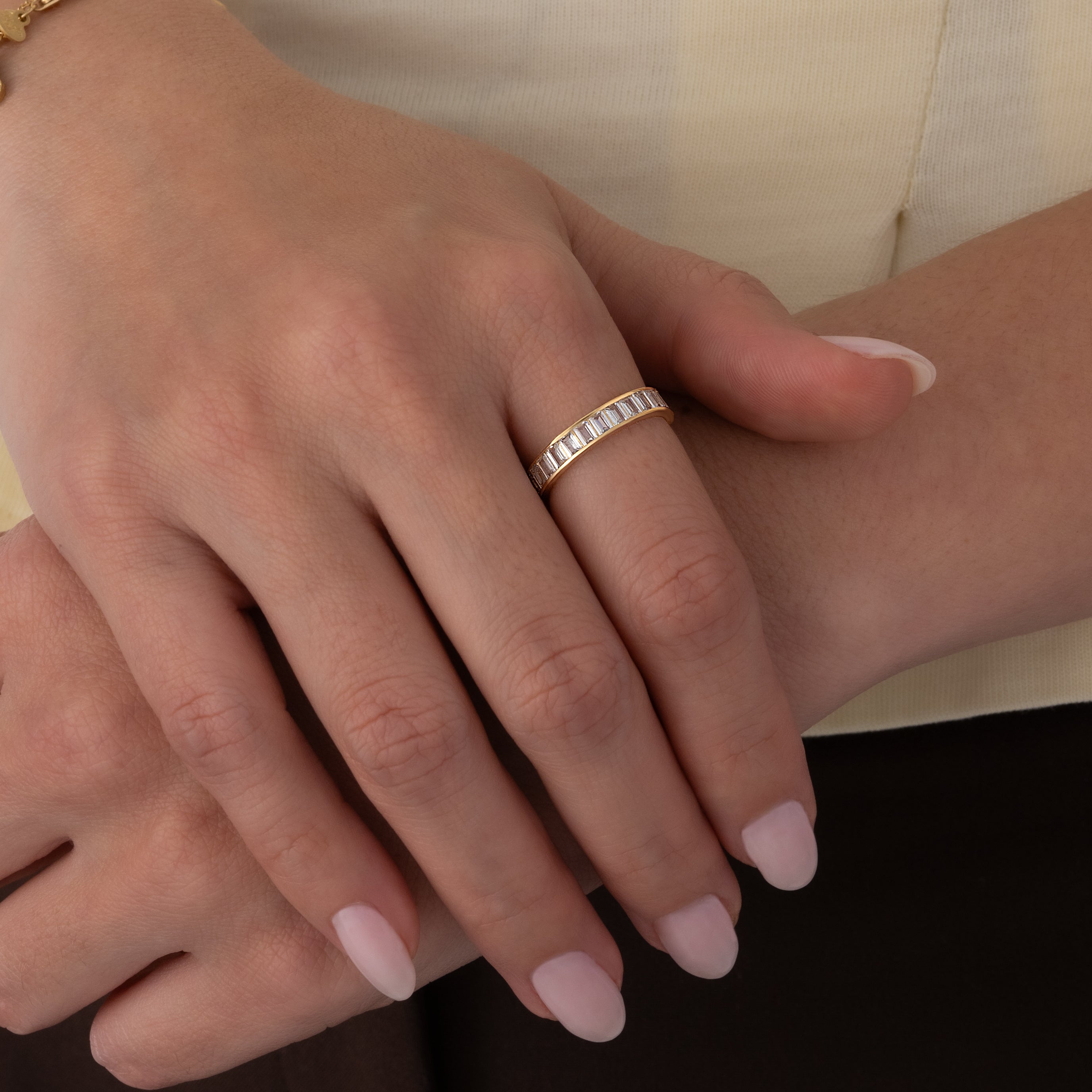 Anillo Sin Fin Baguette