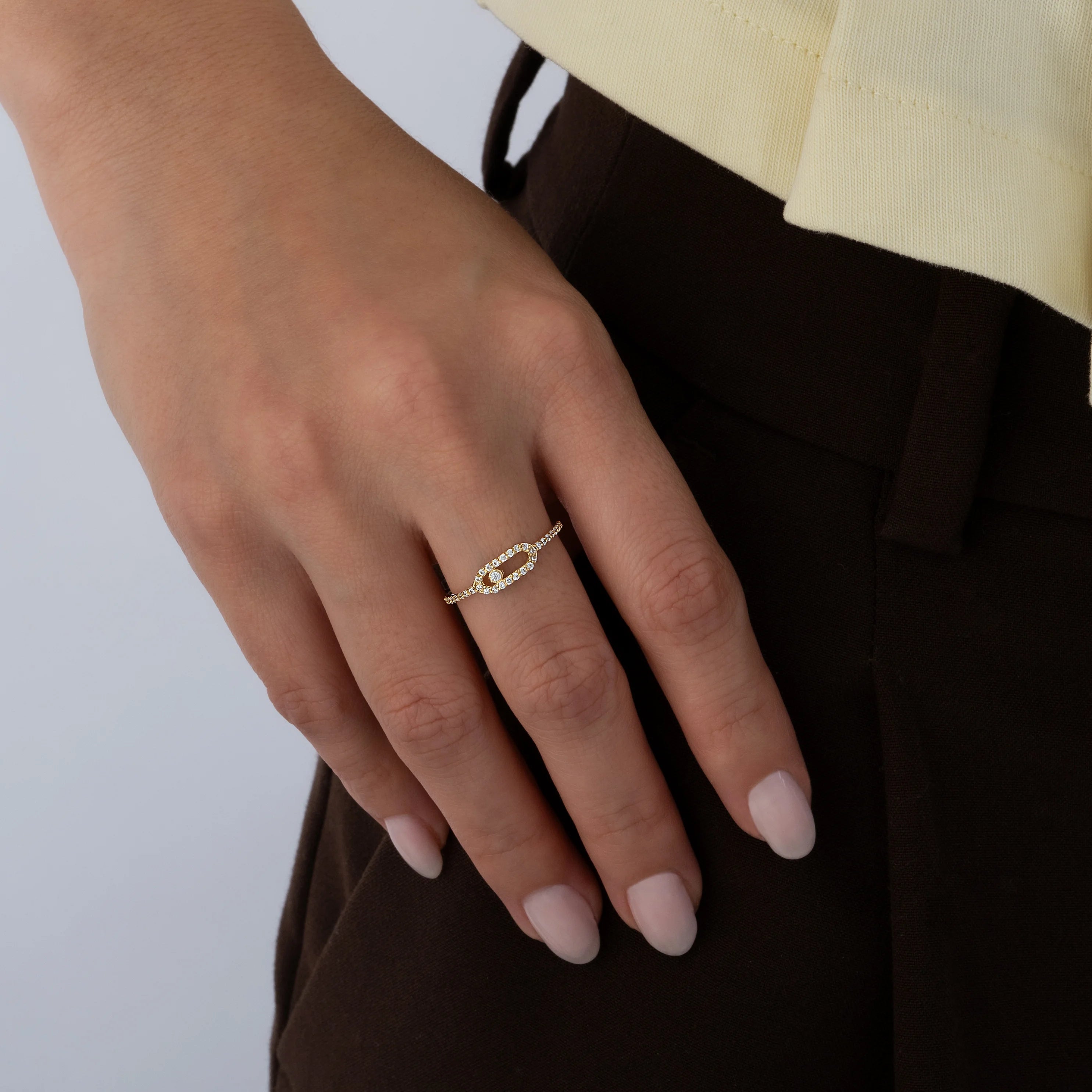 Anillo Paper Clip Casting