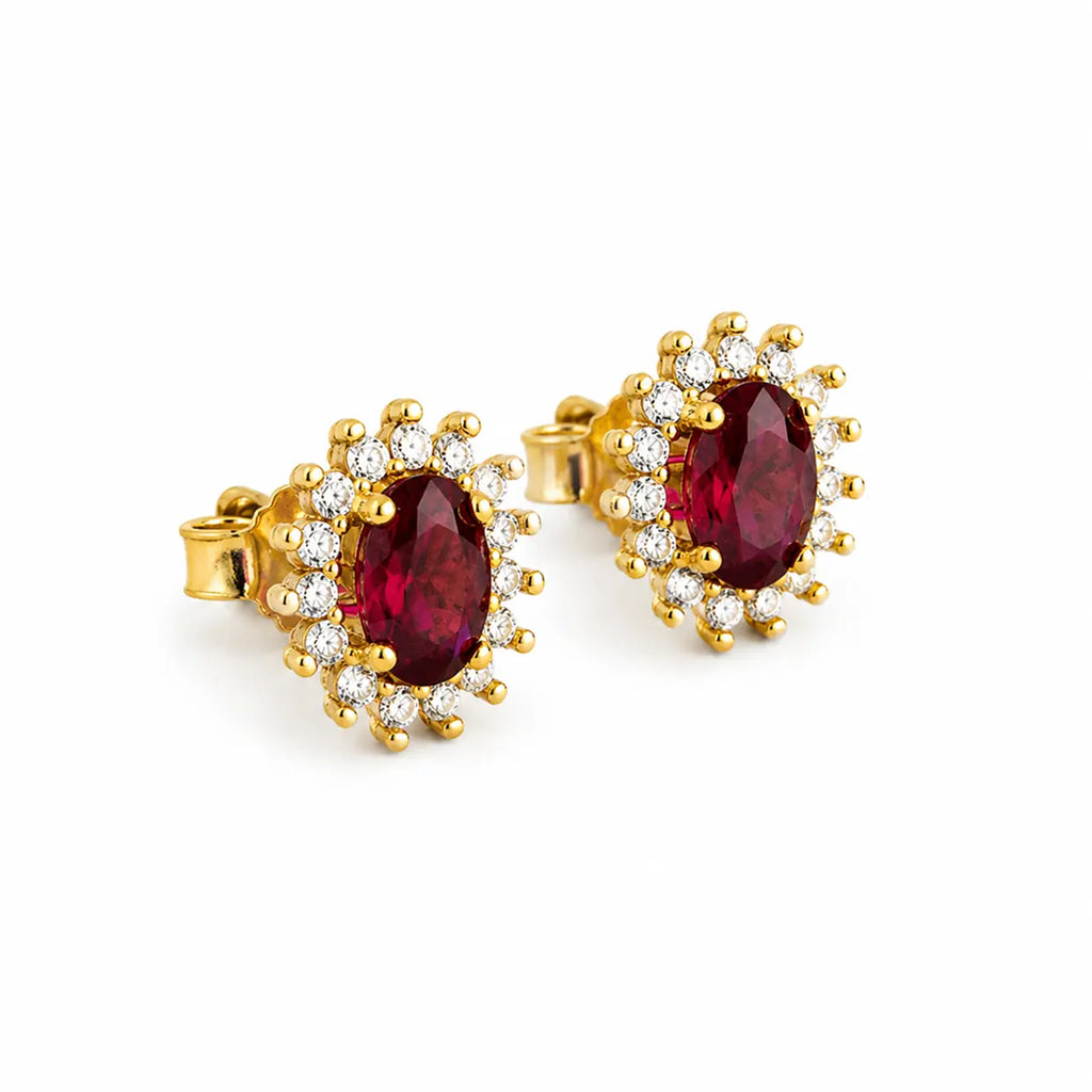 Topos Oval Fucsia 1cm