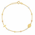 Pulsera Denario Tres oros 18cm