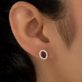 Topos Oval Fucsia 1cm