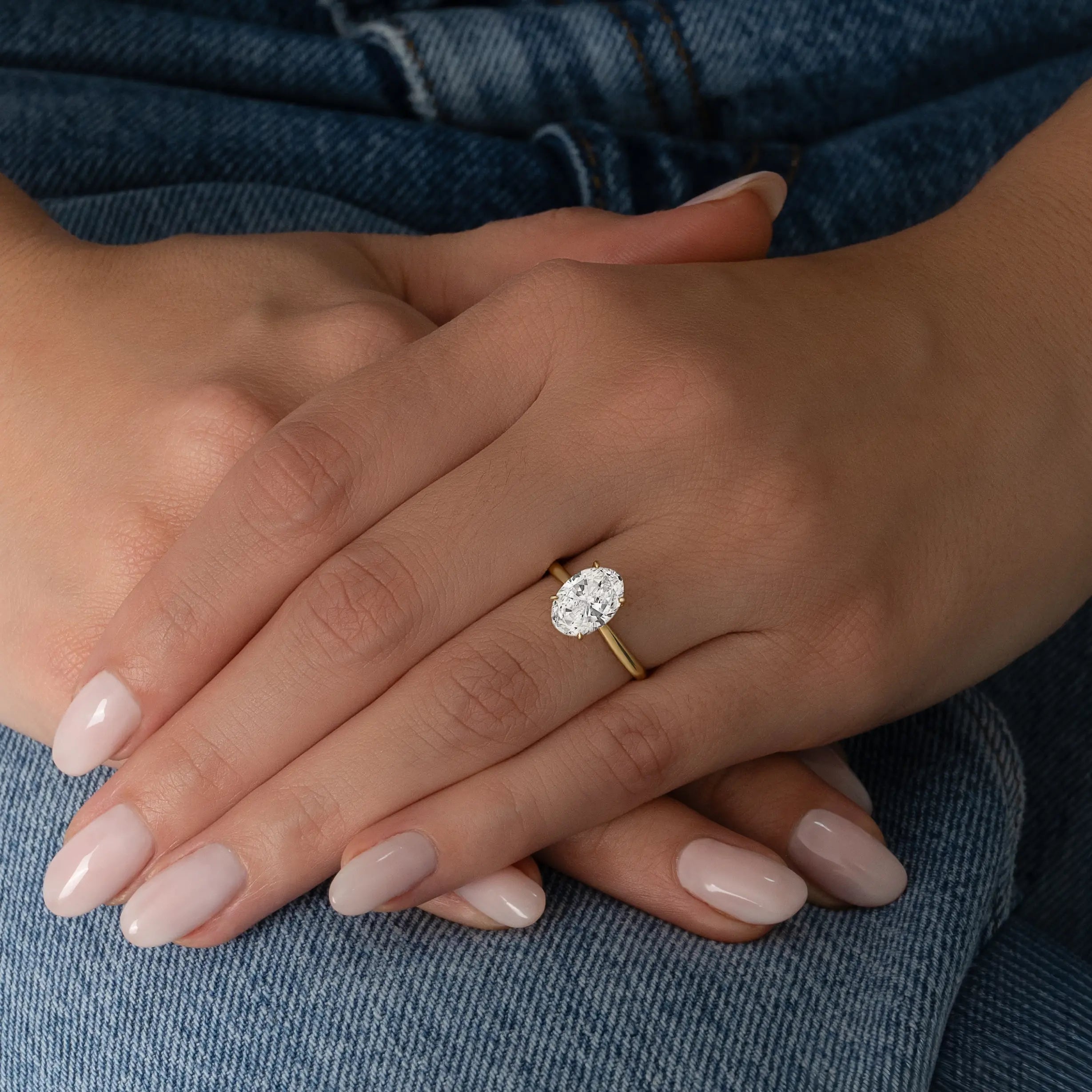 Anillo Compromiso Oval