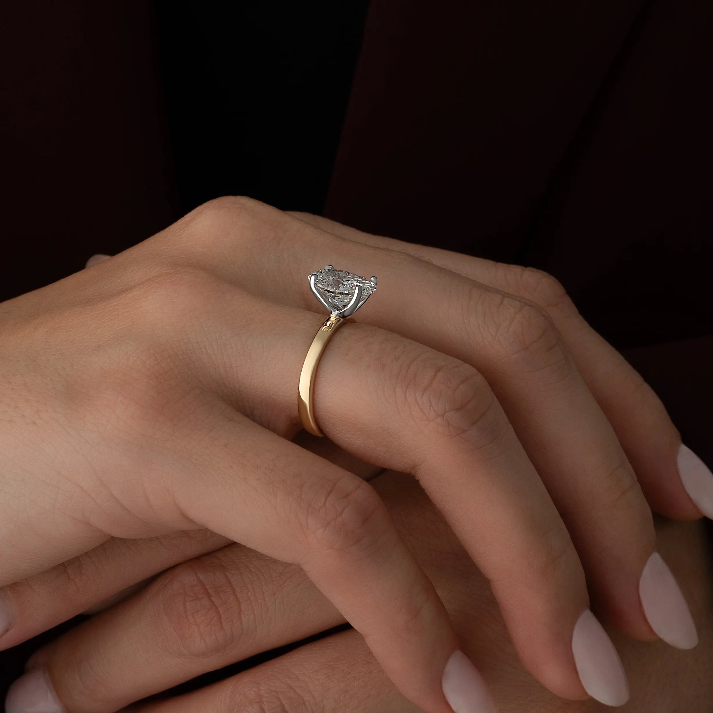 Anillo Oval Bicolor