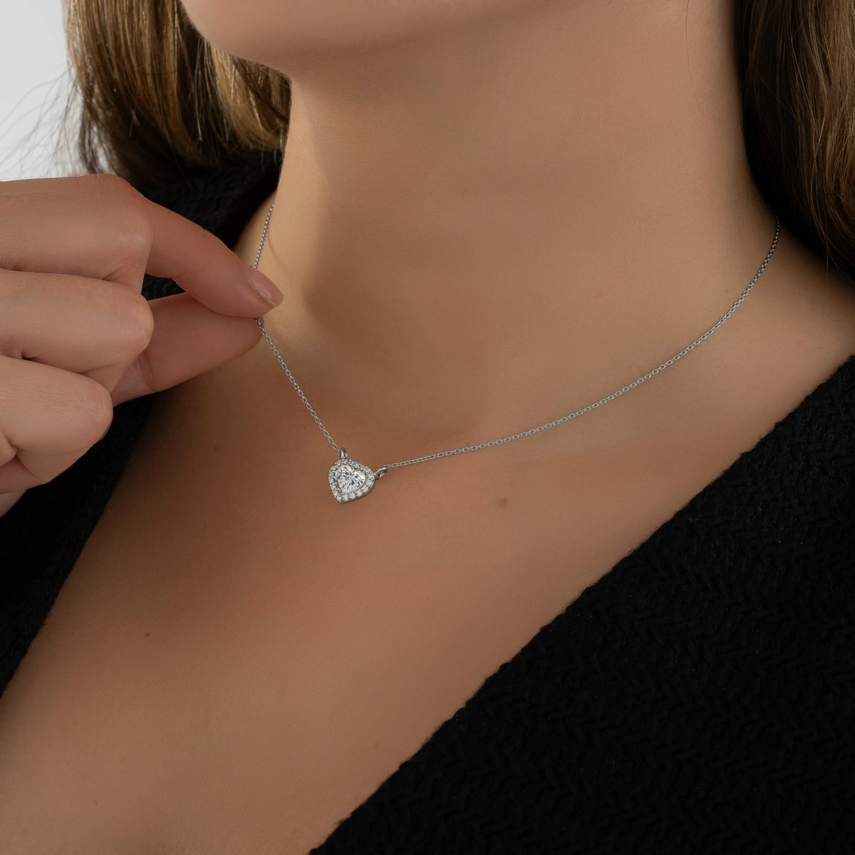 Juego Corazón Diamantes Lab.