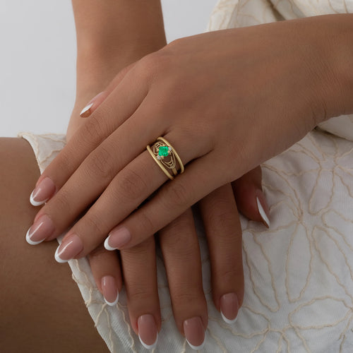 Anillo Jasmin Esmeralda