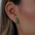 Aretes Majestad Esmeralda