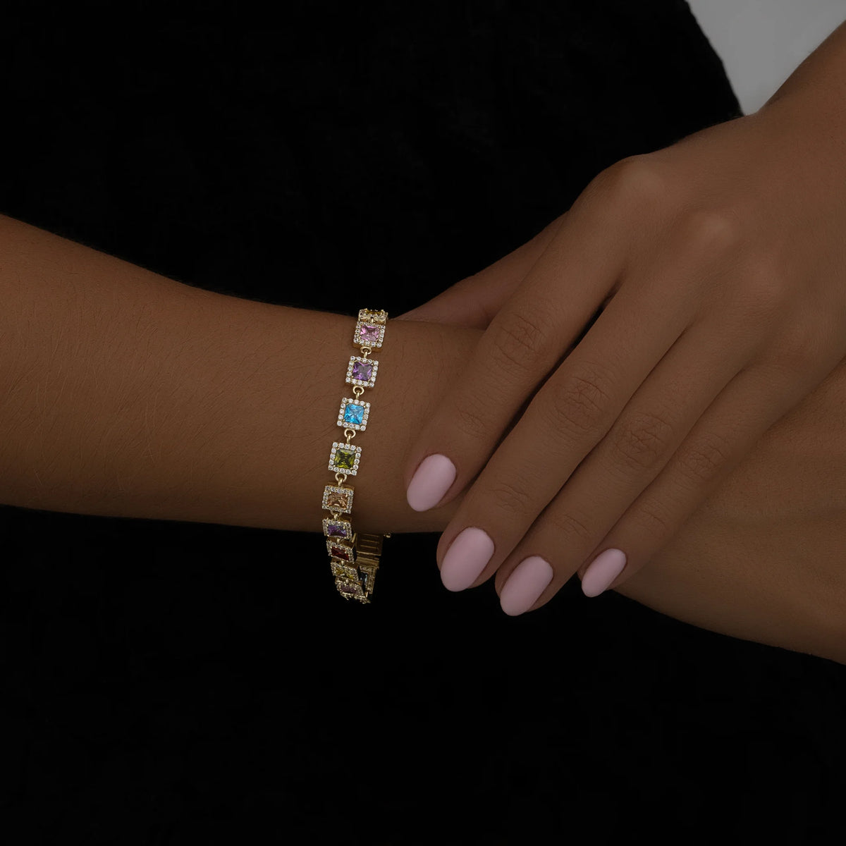 Pulsera Tennis Cuadrado