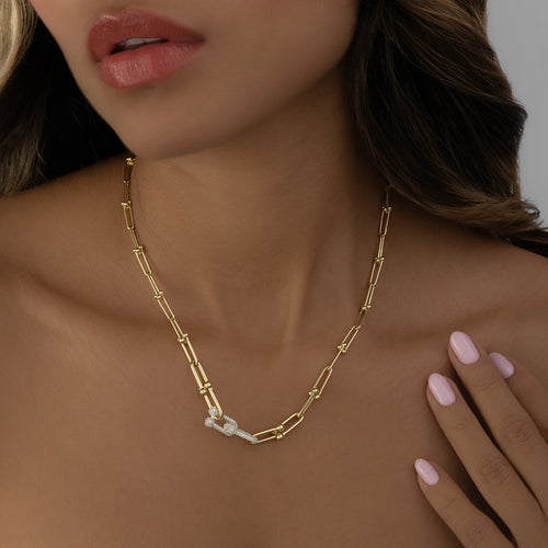Cadena Tejido Paper Clip