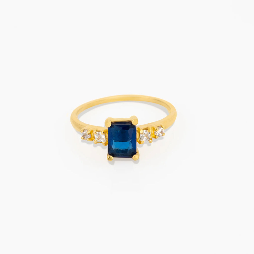 Anillo Azul Talla 6 3/4