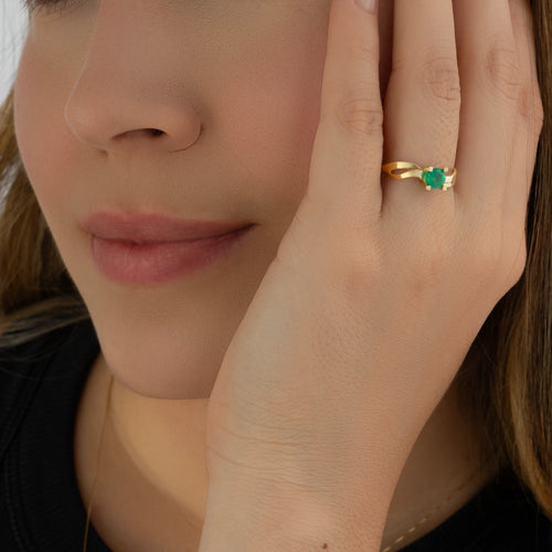 Anillo Esmeralda Talla 7