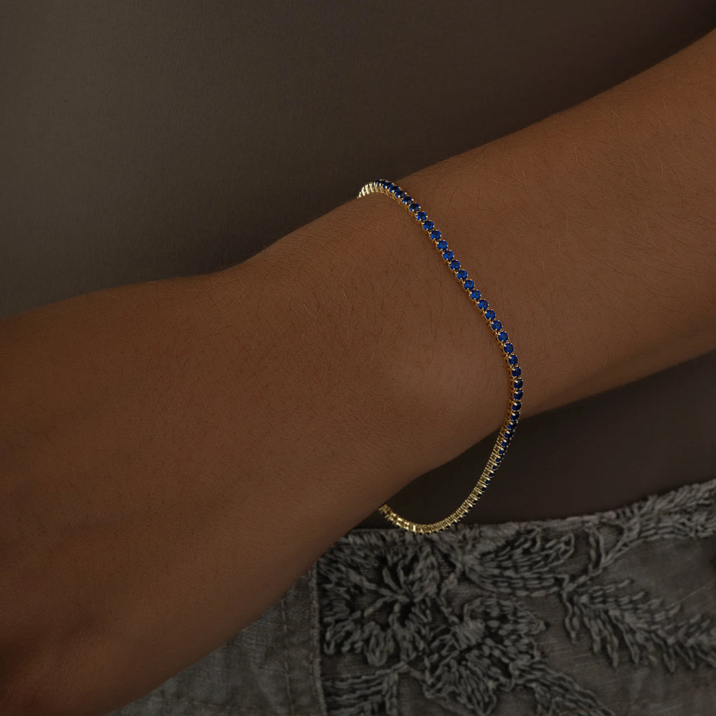 Pulsera Tennis Blue