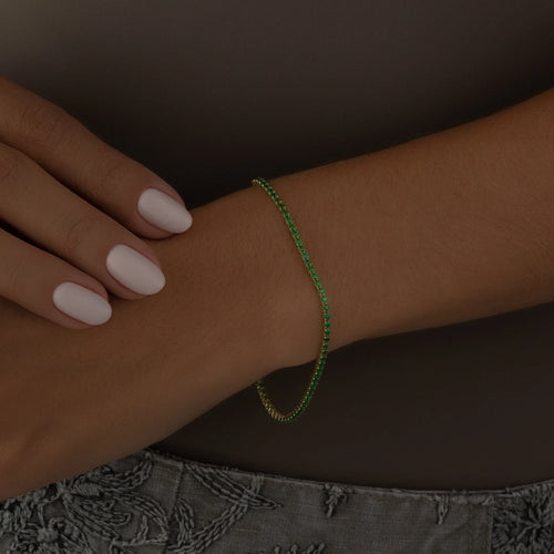 Pulsera Tennis Green