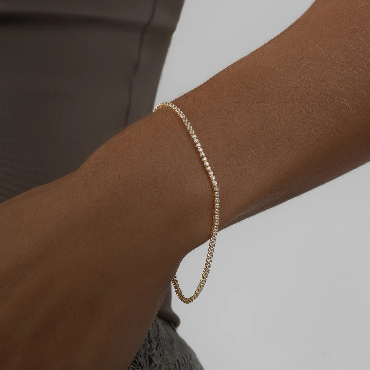 Pulsera Tennis White